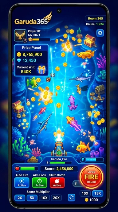 Galeri pratinjau visual garuda365 build APK resmi terbaru